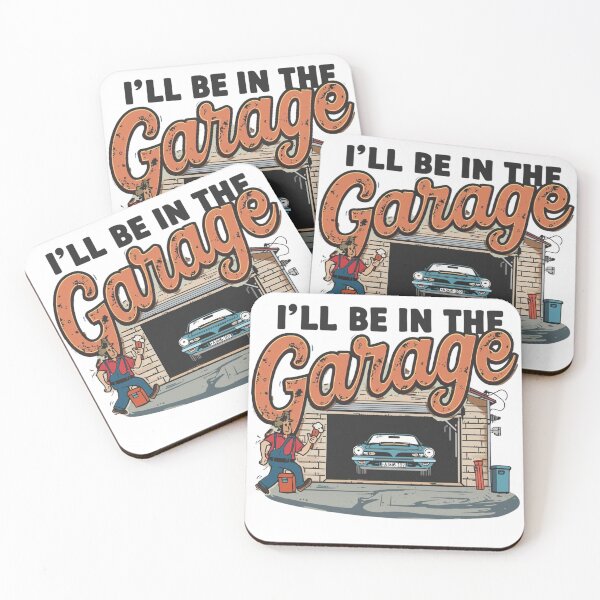 Item preview, I'll Be in the Garage | Funny Mechanic & Car Enthusiast T‑Shirt for DIY Builders and Tinkerers designed and sold by GAIDREDA.
