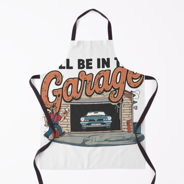 Item preview, I'll Be in the Garage | Funny Mechanic & Car Enthusiast T‑Shirt for DIY Builders and Tinkerers designed and sold by GAIDREDA.