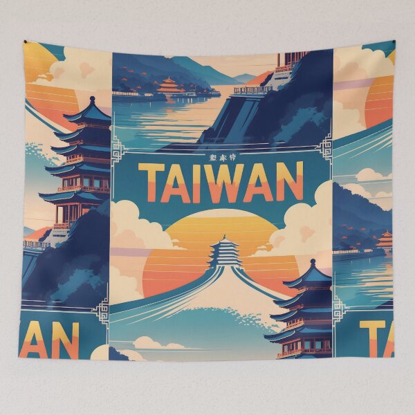 Item preview, Taiwan Retro Vintage Travel Design designed and sold by TravelersGems.