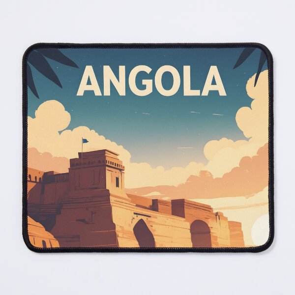 Item preview, Angola Retro Vintage Travel Design designed and sold by TravelersGems.