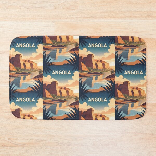 Item preview, Angola Retro Vintage Travel Design designed and sold by TravelersGems.