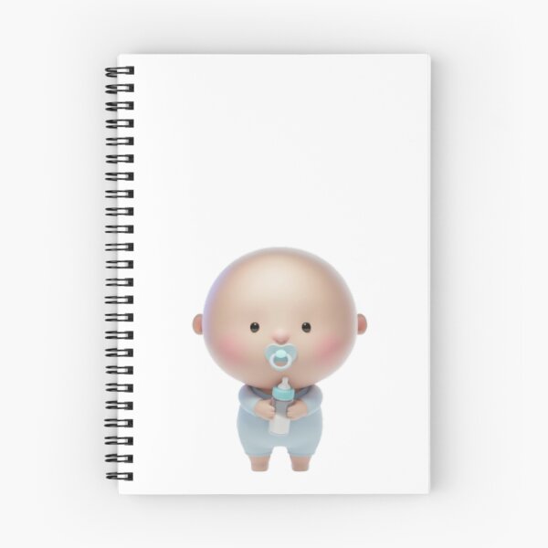 Item preview, PACI Baby 3D Character Art – Cute Pacifier Toddler Illustration designed and sold by HNstory.