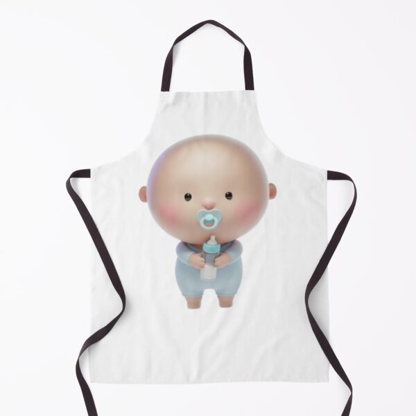 Item preview, PACI Baby 3D Character Art – Cute Pacifier Toddler Illustration designed and sold by HNstory.
