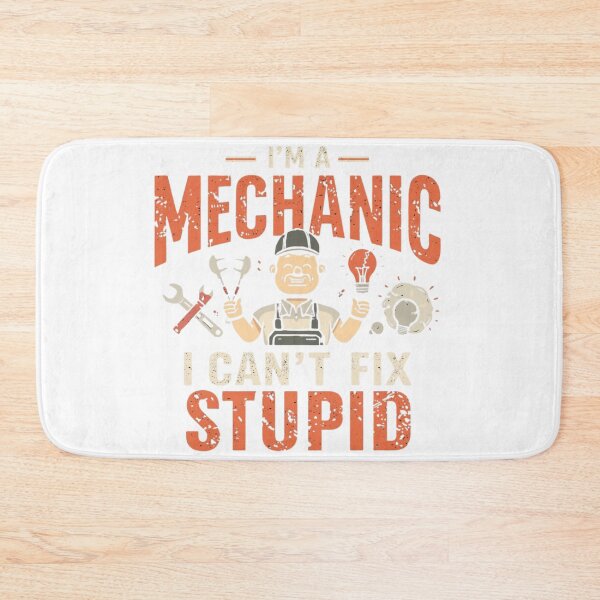 Item preview, I'm a Mechanic I Can't Fix Stupid | Funny Mechanic T‑Shirt for Auto Repair, Garage Life & Shop Humor designed and sold by GAIDREDA.