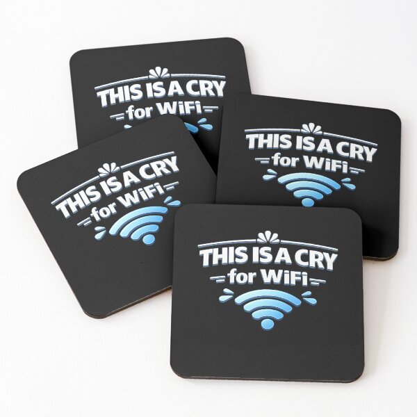 Item preview, This Is a Cry for WiFi – Funny Internet Humor Design designed and sold by AddictiveDesign.