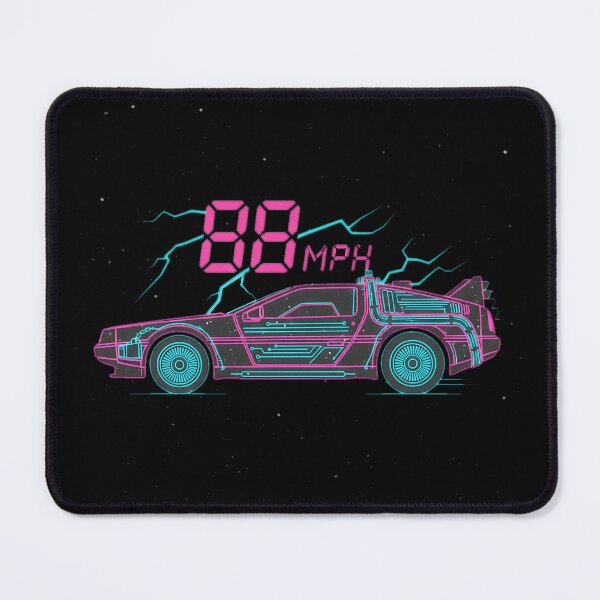 Item preview, Neon 88 MPH Time Machine Car Retro 80s Synthwave designed and sold by Off-Road-Zone.