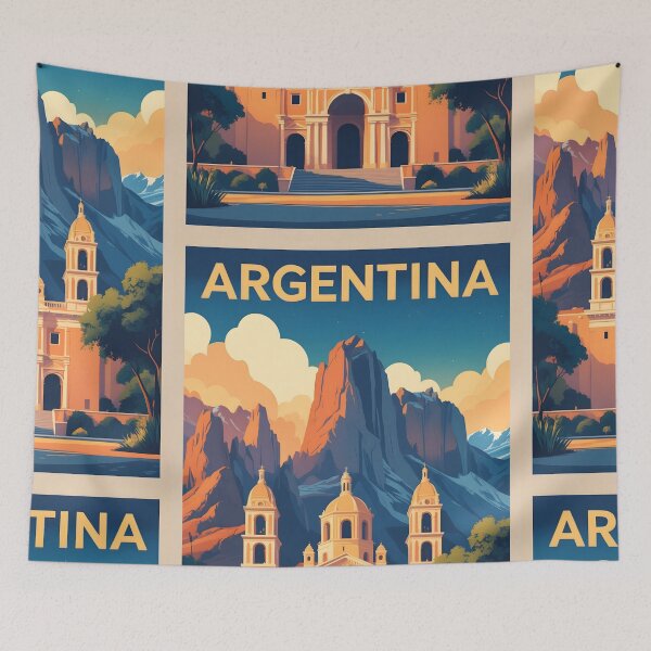 Item preview, Argentina Retro Vintage Travel Design designed and sold by TravelersGems.