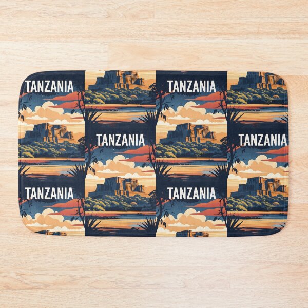 Item preview, Tanzania Retro Vintage Travel Design designed and sold by TravelersGems.