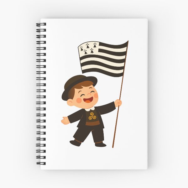Item preview, Happy Breton boy with flag of Brittany designed and sold by 1enchik.