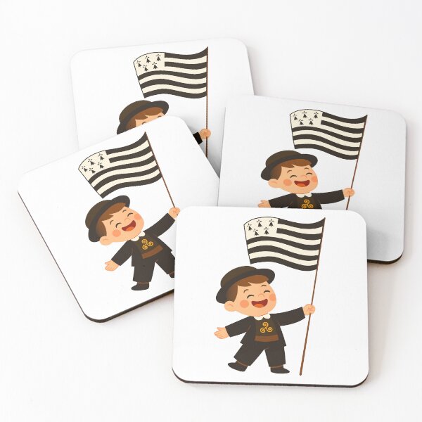 Item preview, Happy Breton boy with flag of Brittany designed and sold by 1enchik.