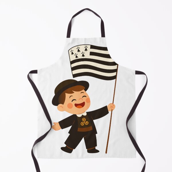 Item preview, Happy Breton boy with flag of Brittany designed and sold by 1enchik.