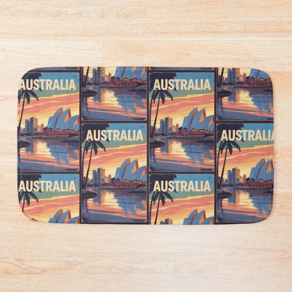 Item preview, Australia Retro Vintage Travel Design designed and sold by TravelersGems.