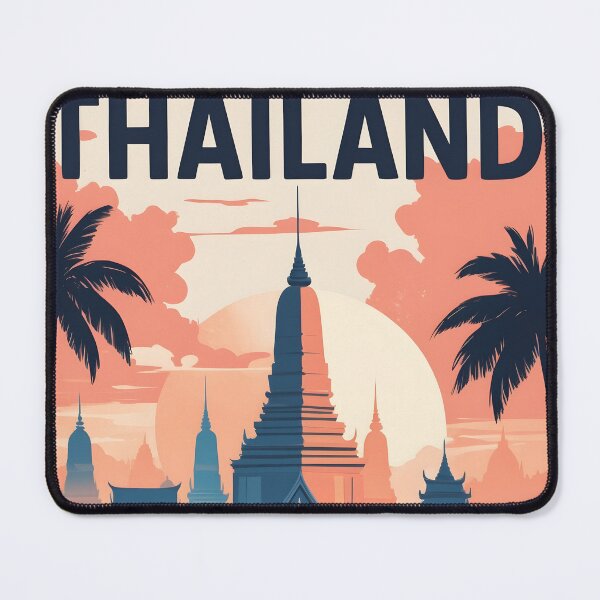 Item preview, Thailand Retro Vintage Travel Design designed and sold by TravelersGems.