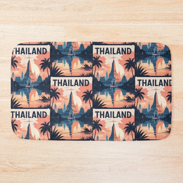 Item preview, Thailand Retro Vintage Travel Design designed and sold by TravelersGems.