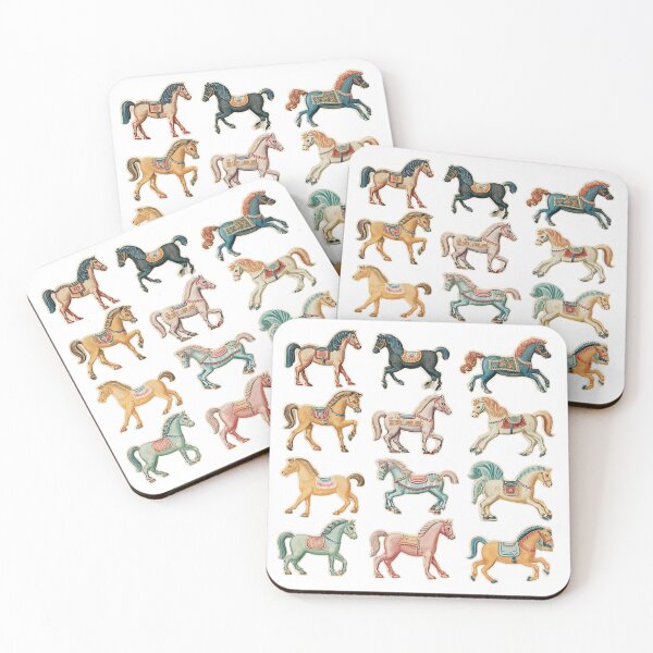 Item preview, Vintage toy horses designed and sold by MendaciousMina.