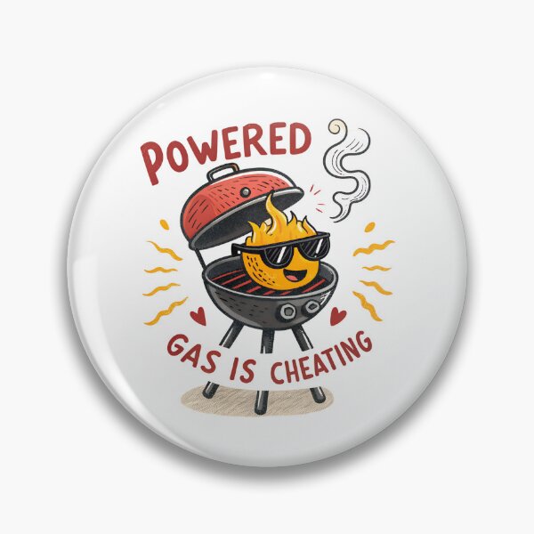 Item preview, Powered by Charcoal – Funny BBQ Grill Cartoon | Anti-Gas Grilling Design designed and sold by VividOrganica.