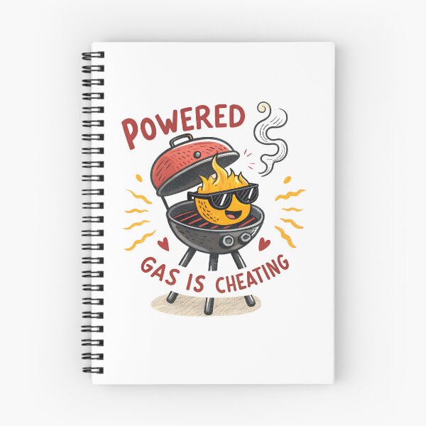 Item preview, Powered by Charcoal – Funny BBQ Grill Cartoon | Anti-Gas Grilling Design designed and sold by VividOrganica.