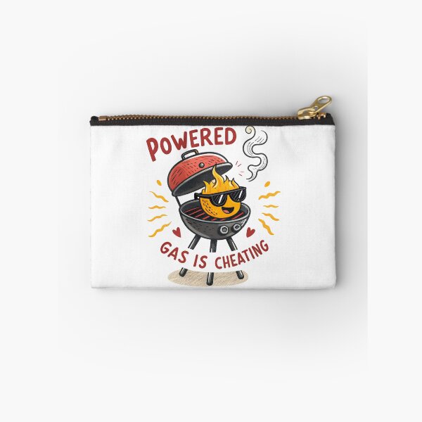 Item preview, Powered by Charcoal – Funny BBQ Grill Cartoon | Anti-Gas Grilling Design designed and sold by VividOrganica.