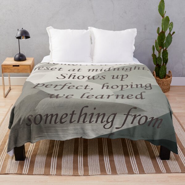 Item preview, Tomorrow Hits Reset at Midnight - Serene Water Reflection Quote designed and sold by Penrodius.