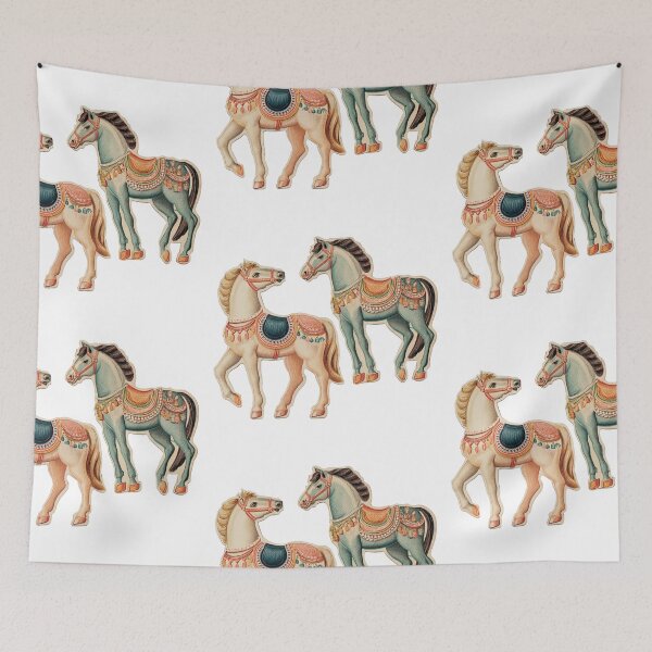 Item preview, Vintage toy horses designed and sold by MendaciousMina.