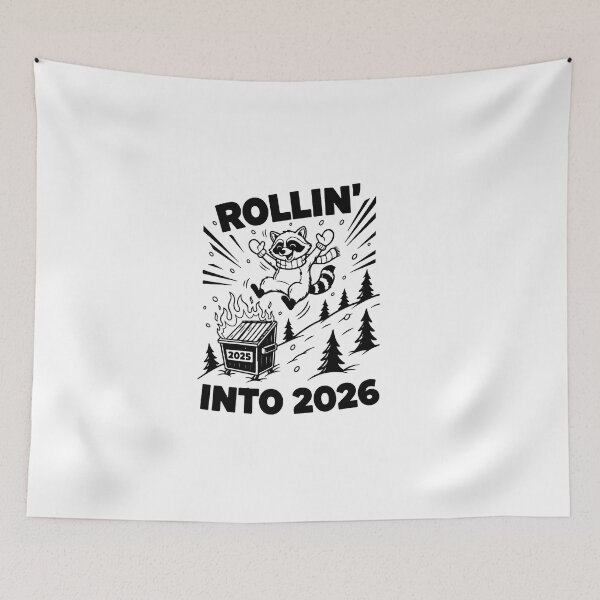 Item preview, Rollin' Into 2026 For Raccoon Lovers designed and sold by artcultreone.