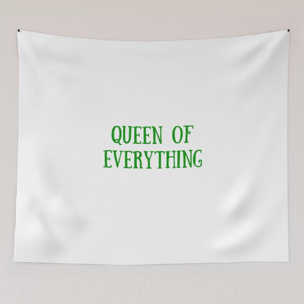 Item preview, Queen of Everything in Green – Bold Empowering Typography Art designed and sold by KirstenJRenfroe.