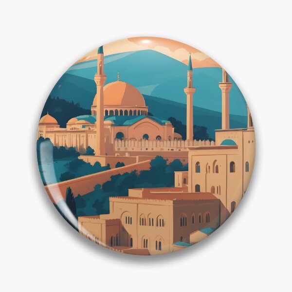 Item preview, Azerbaijan Retro Vintage Travel Design designed and sold by TravelersGems.