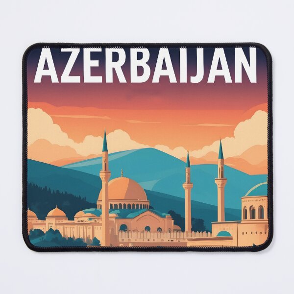 Item preview, Azerbaijan Retro Vintage Travel Design designed and sold by TravelersGems.
