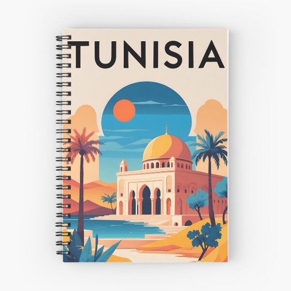 Item preview, Tunisia Retro Vintage Travel Design designed and sold by TravelersGems.