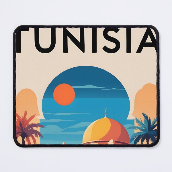 Item preview, Tunisia Retro Vintage Travel Design designed and sold by TravelersGems.