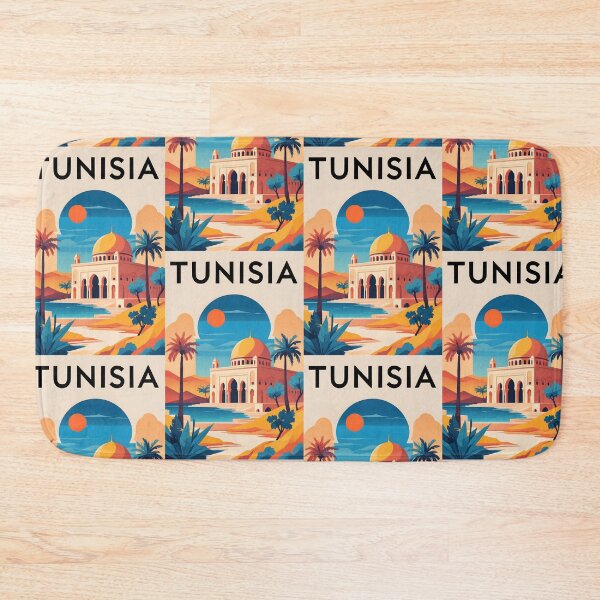 Item preview, Tunisia Retro Vintage Travel Design designed and sold by TravelersGems.