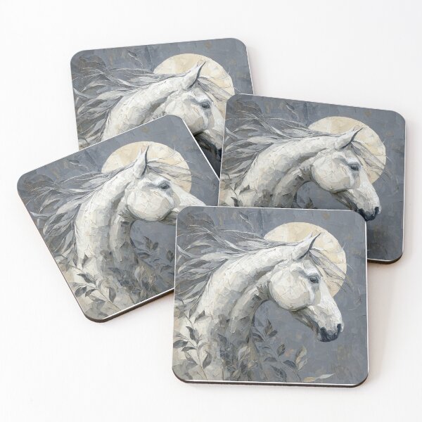 Item preview, Painting of a gray horse designed and sold by MendaciousMina.