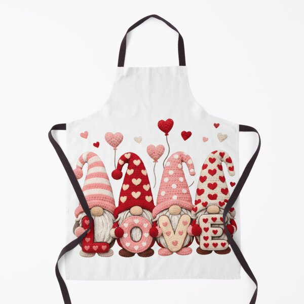 Item preview, Valentine Gnome Love Crochet Illustration | Cute Heart Gnomes Romantic Design designed and sold by Mjshow96.