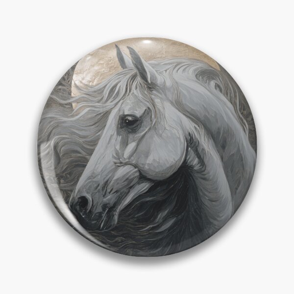 Item preview, Painting of a gray horse designed and sold by MendaciousMina.