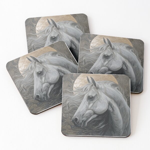 Item preview, Painting of a gray horse designed and sold by MendaciousMina.