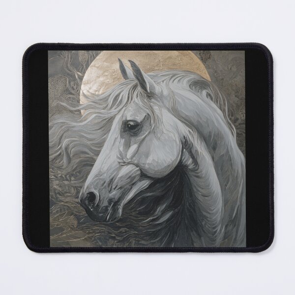 Item preview, Painting of a gray horse designed and sold by MendaciousMina.
