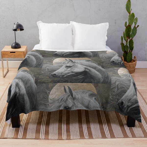 Item preview, Painting of a gray horse designed and sold by MendaciousMina.