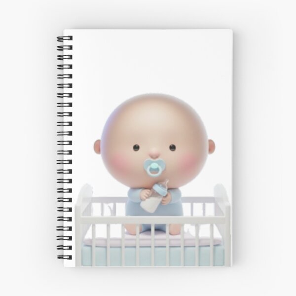 Item preview, PACI Baby 3D Character Art – Cute Pacifier Toddler Illustration designed and sold by HNstory.