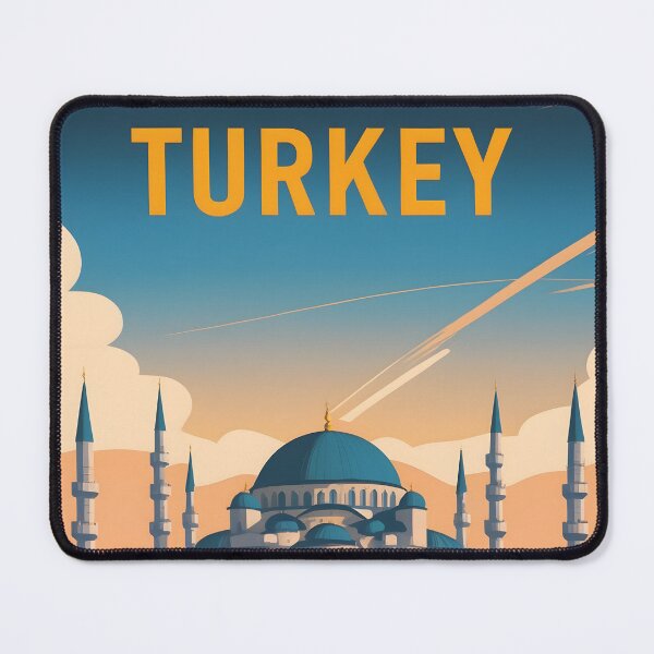 Item preview, Turkey Retro Vintage Travel Design designed and sold by TravelersGems.