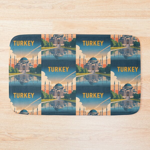 Item preview, Turkey Retro Vintage Travel Design designed and sold by TravelersGems.