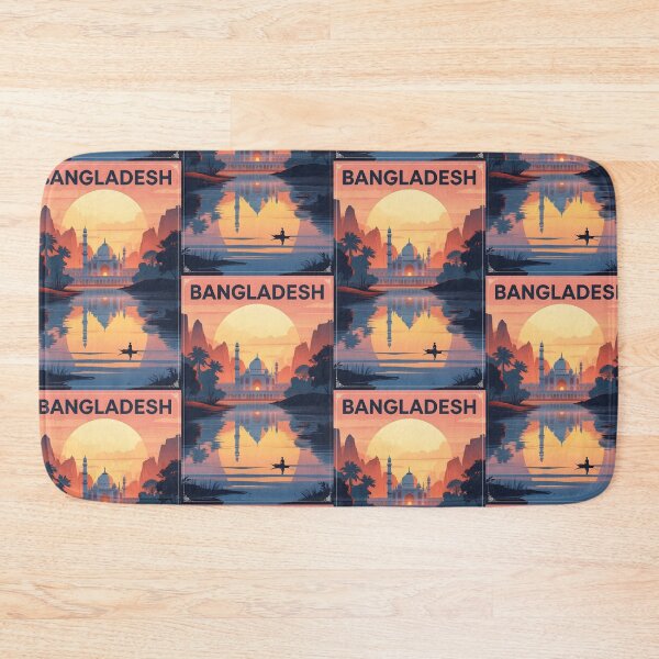 Item preview, Bangladesh Retro Vintage Travel Design designed and sold by TravelersGems.