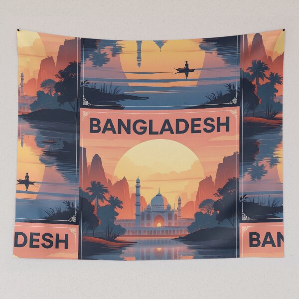Item preview, Bangladesh Retro Vintage Travel Design designed and sold by TravelersGems.