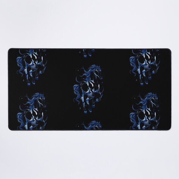 Item preview, Blue drawing of a horse designed and sold by MendaciousMina.