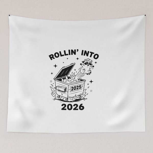 Item preview, Rollin' Into 2026 For Raccoon Lovers designed and sold by artcultreone.