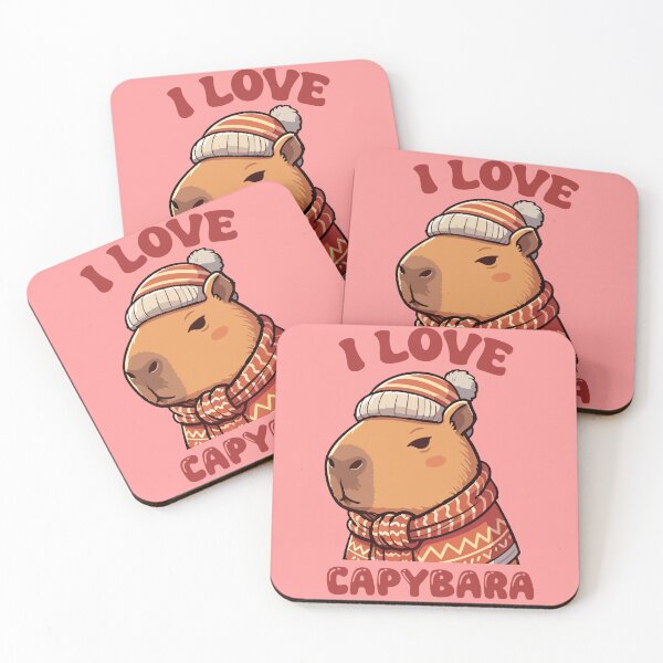 Item preview, Kawaii I Love Capybara designed and sold by legendaryskins.