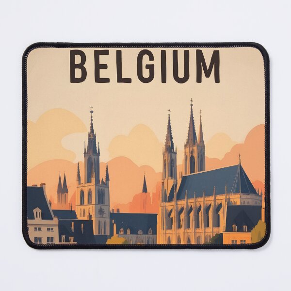 Item preview, Belgium Retro Vintage Travel Design designed and sold by TravelersGems.