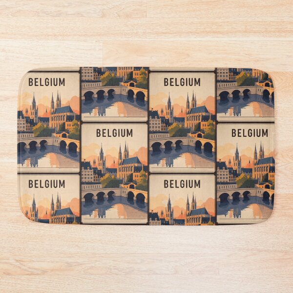 Item preview, Belgium Retro Vintage Travel Design designed and sold by TravelersGems.