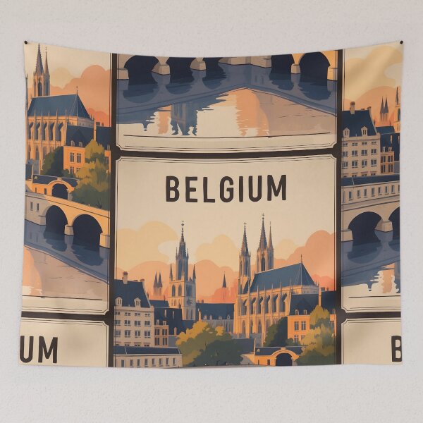 Item preview, Belgium Retro Vintage Travel Design designed and sold by TravelersGems.