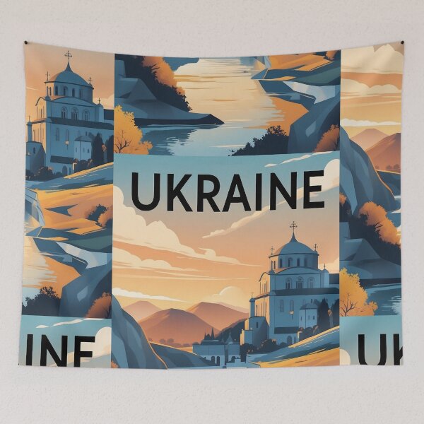 Item preview, Ukraine Retro Vintage Travel Design designed and sold by TravelersGems.