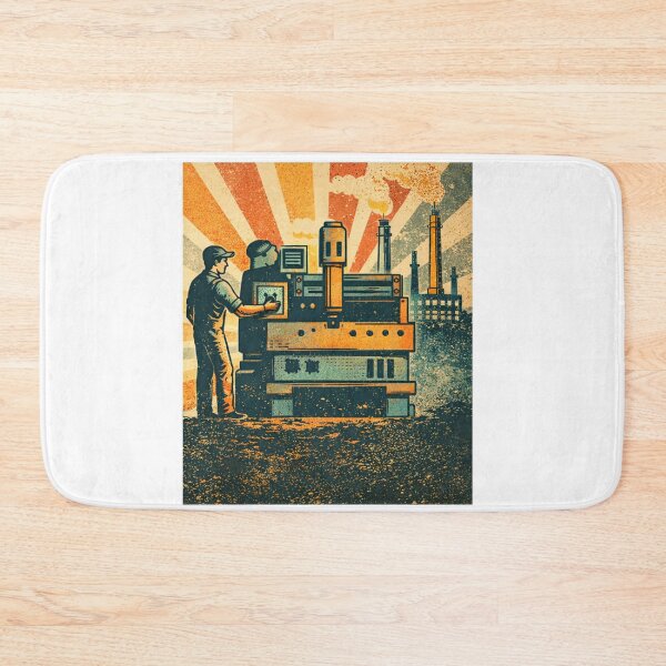 Item preview, Classic Machinist Art for Men Dad CNC Machine Operator designed and sold by funnyshop222.